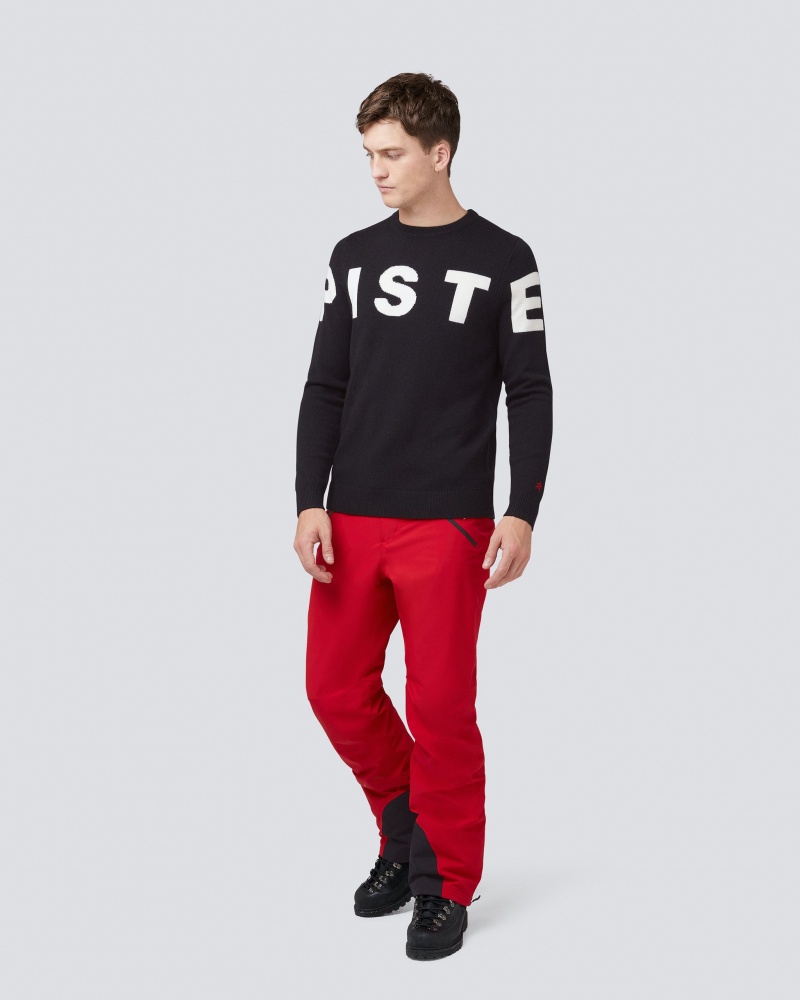 Perfect Moment Piste Merino Lana Sueter Negros | WCM518439