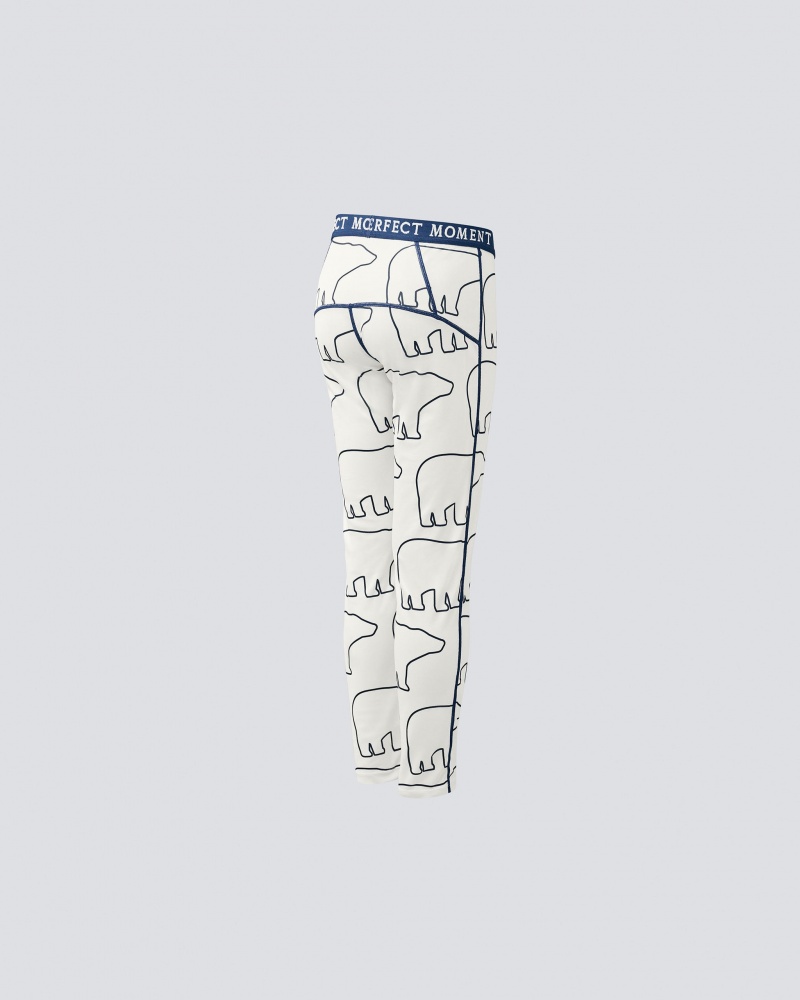 Perfect Moment Polar Bear Print Base Pant Negros | QRA358429