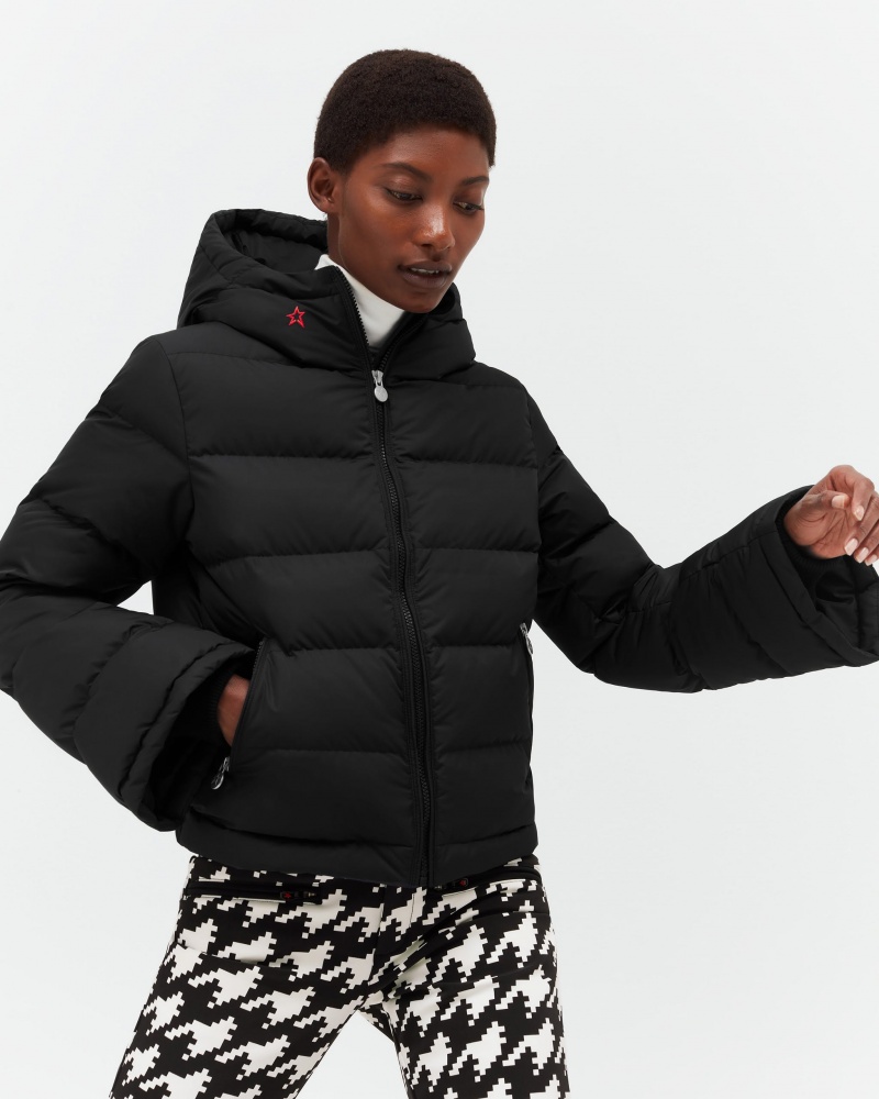 Perfect Moment Polar Flare Down Jacket Negros | DJU901842