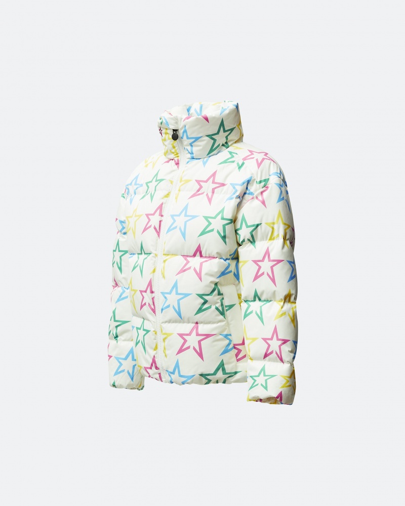 Perfect Moment Rainbow Star Nuuk Down Puffer Blancos | HQW143706