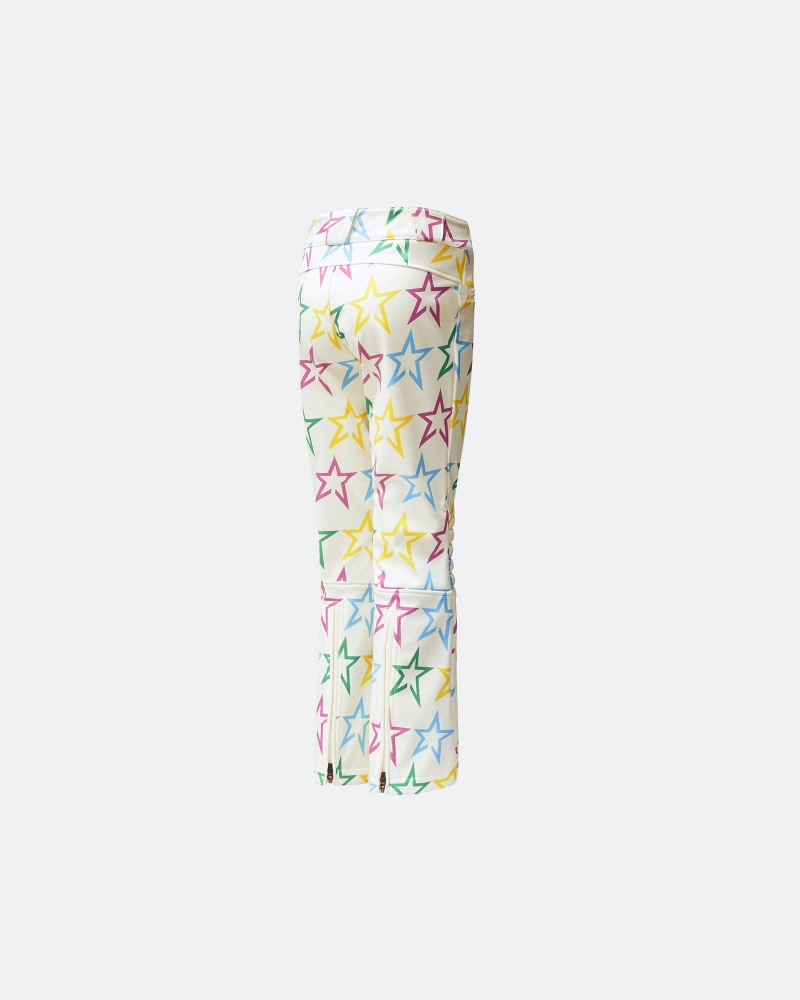 Perfect Moment Rainbow Star Print Aurora Flare Pant Blancos | TQV260719