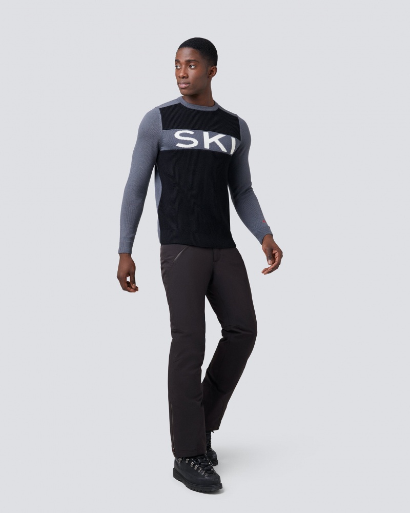 Perfect Moment Ski II Merino Lana Sueter Negros Grises | SQU364018