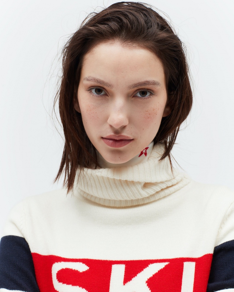 Perfect Moment Ski II Merino Lana Turtleneck Blancos | XUO039876