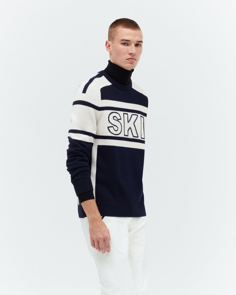 Perfect Moment Ski Merino Lana Sueter Azul Marino | QGW103847