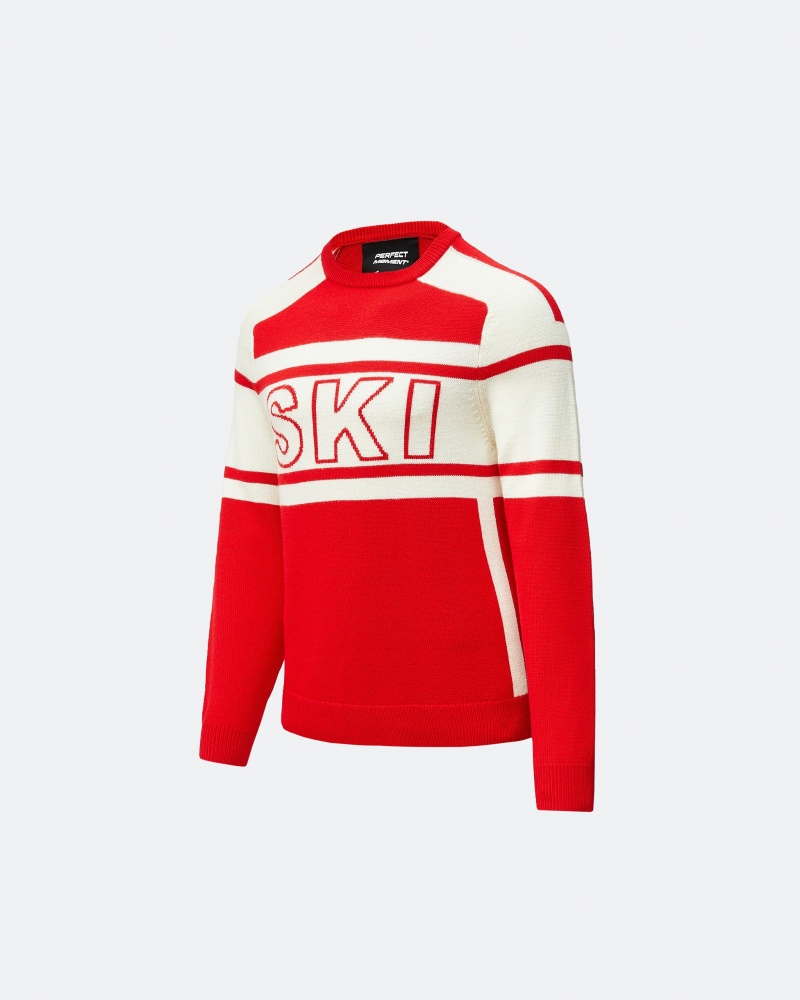 Perfect Moment Ski Merino Lana Sueter Rojos | NCJ503764