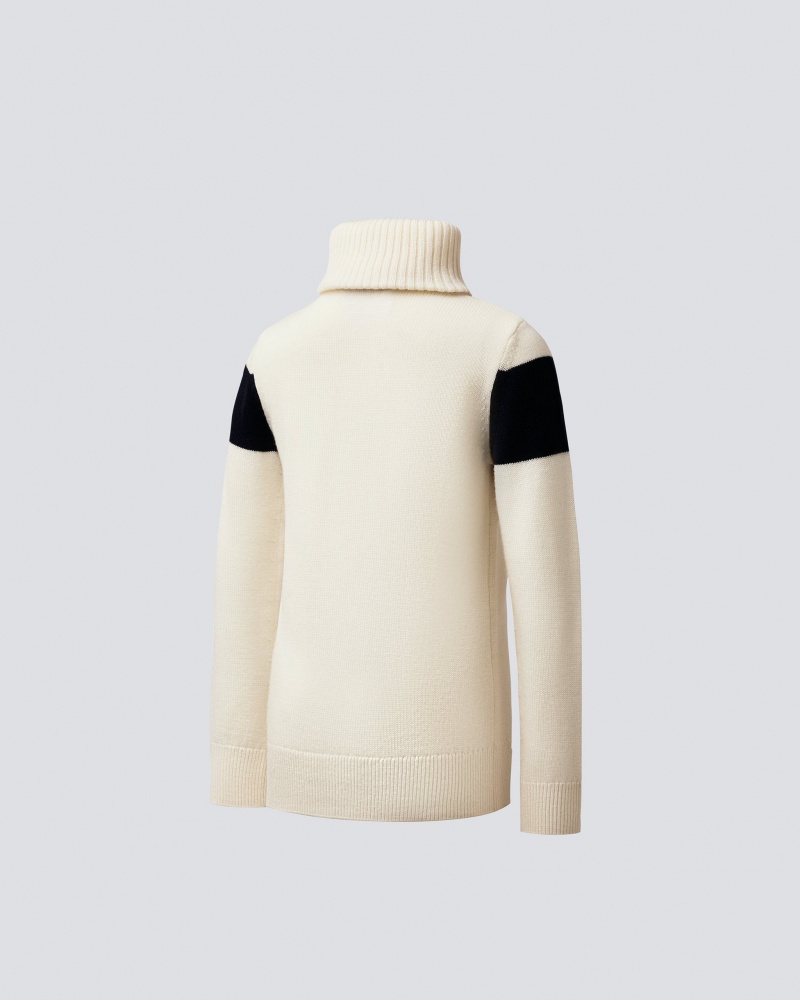 Perfect Moment Ski Merino Lana Turtleneck Blancos | SPV108357