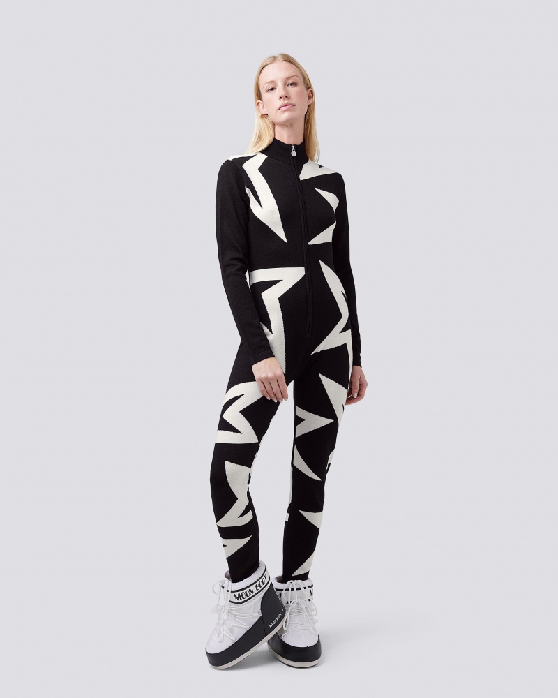 Perfect Moment Star Merino Lana Jumpsuit Negros | LXP289706