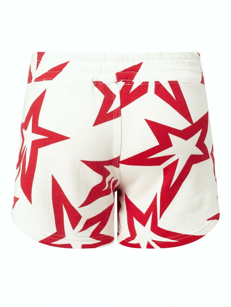 Perfect Moment Starlight Shorts Blancos Rojos | KUT832907