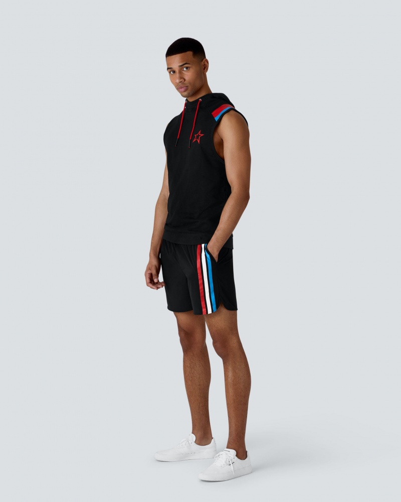 Perfect Moment Super Stripe Entrenamiento Shorts Negros | GEV986523