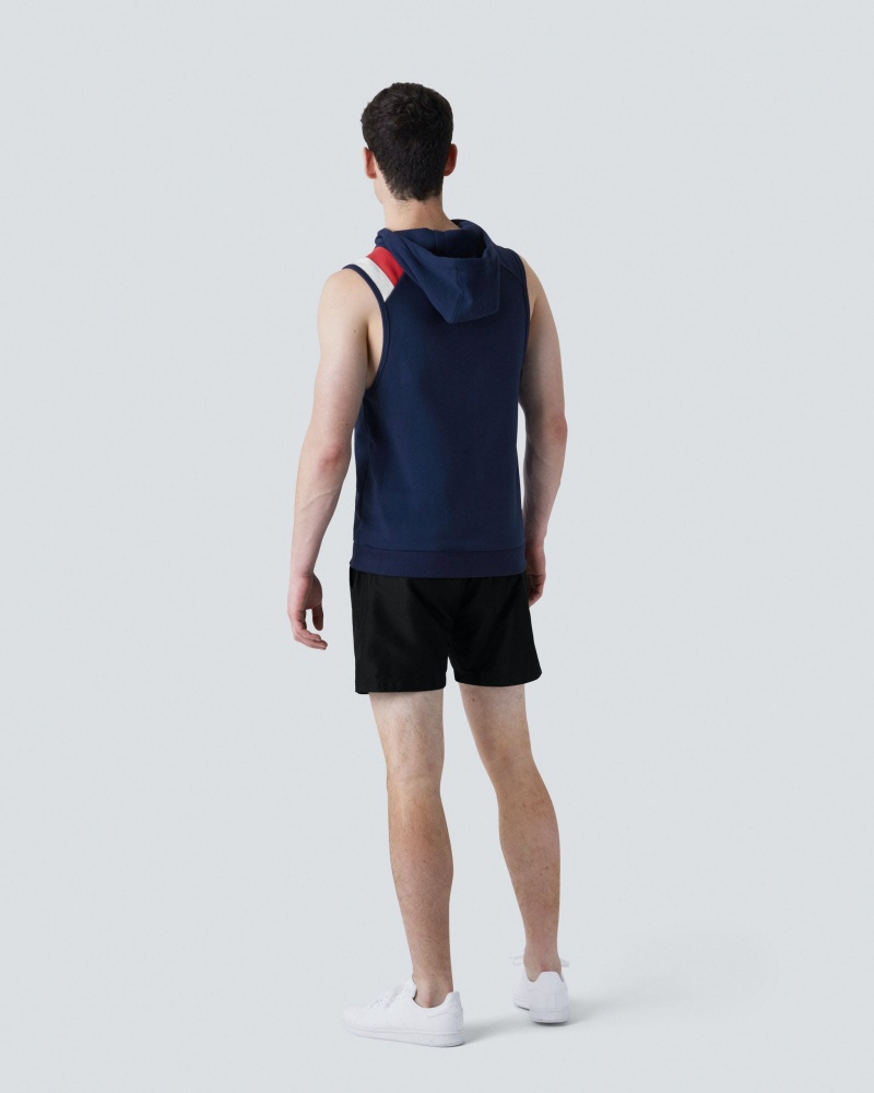 Perfect Moment Super Stripe Hoodie Fitness Top Azul Marino | MTC068352