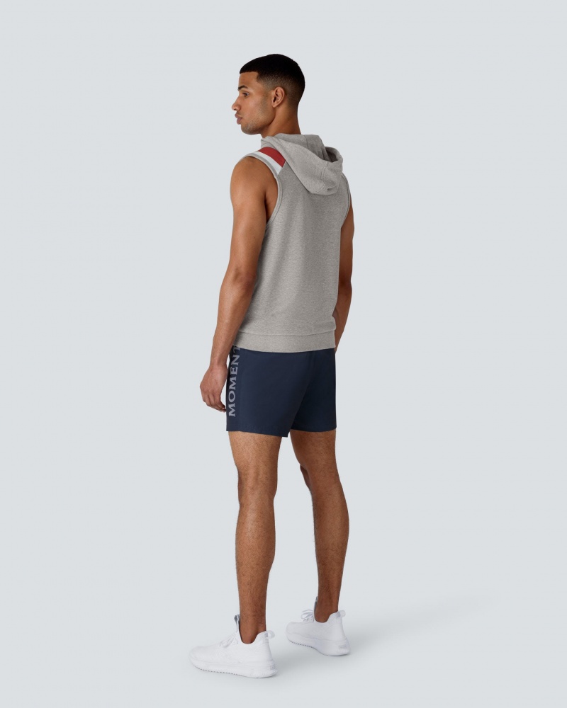 Perfect Moment Super Stripe Hoodie Fitness Top Grises | WVJ658019