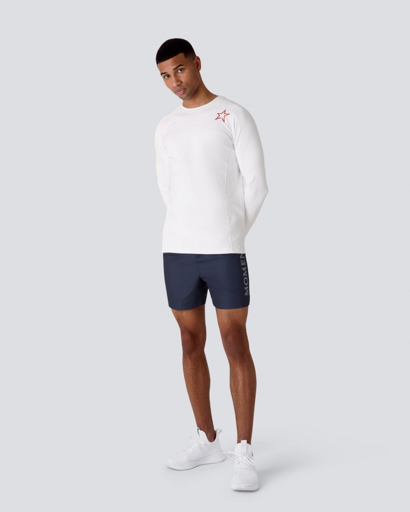 Perfect Moment Super Stripe Long Sleeve Fitness Tee Blancos | LGU306249