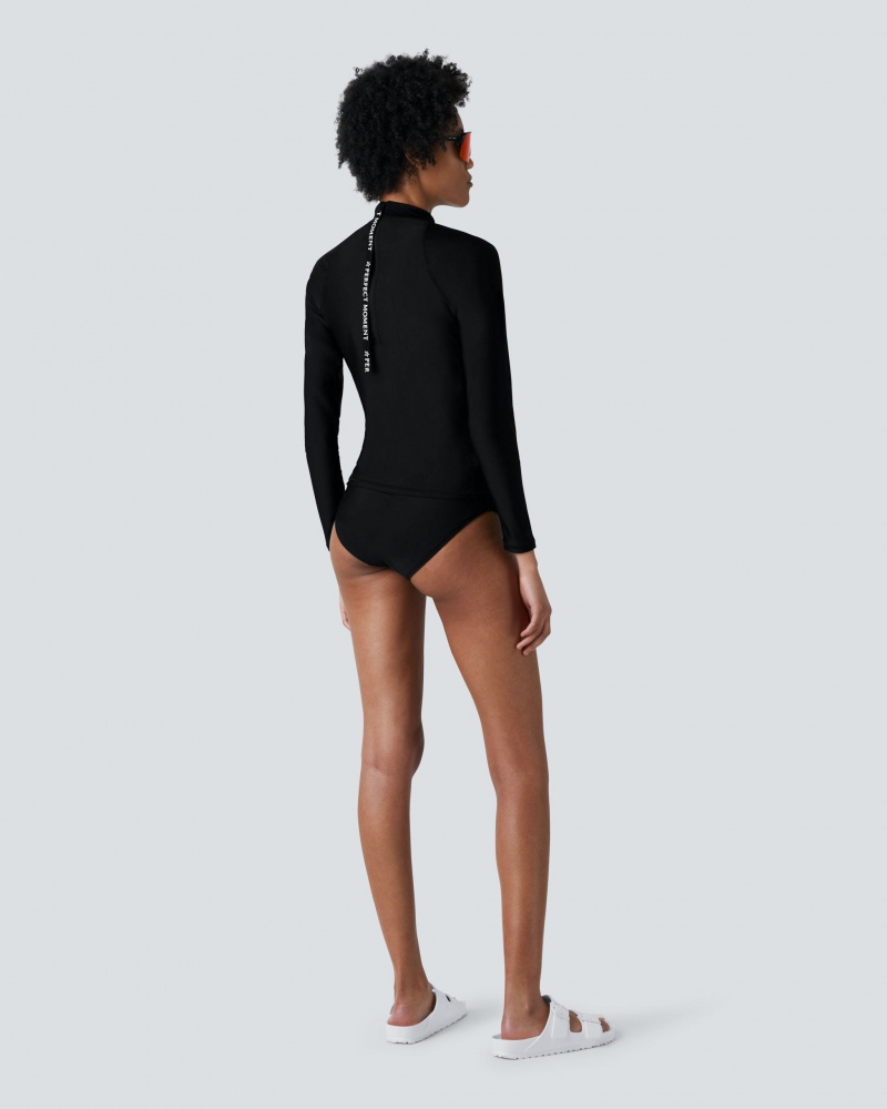 Perfect Moment Tempest Rash Guard Bikini Negros | YFM862374