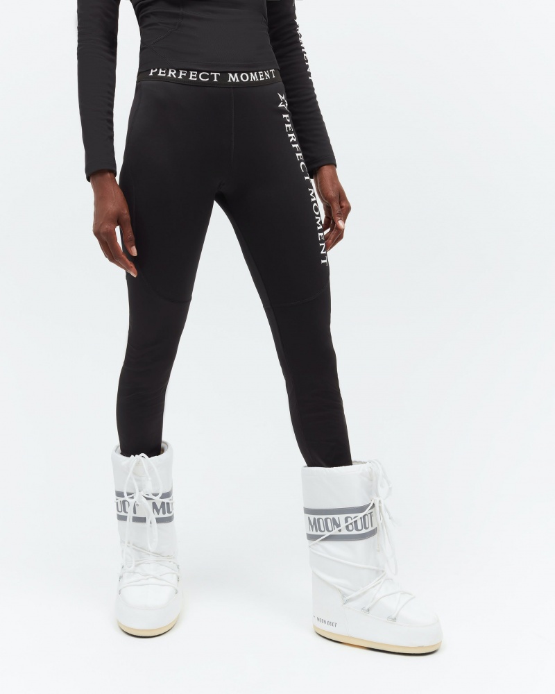 Perfect Moment Thermal Pant Back Seam Legging Negros | HFU943812