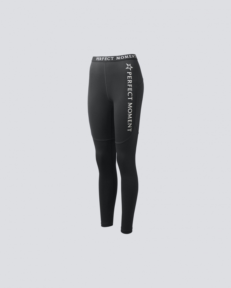 Perfect Moment Thermal Pant Back Seam Legging Negros | HFU943812