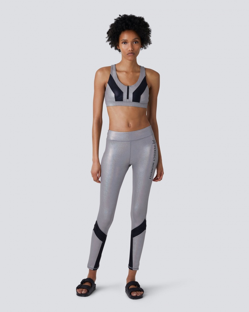 Perfect Moment Vale Fitness Top Grises | SVA951026